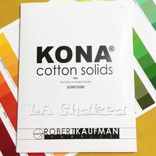 ROBERT KAUFMAN "KONA SOLID" COLOR CARD Newest Version! 365 colors!