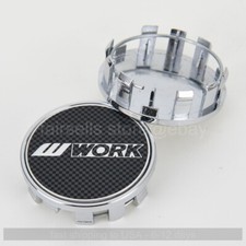 4 X Quality 54 Mm For W Work Black Grey Alloy Wheel Center Caps Rim Hub Caps