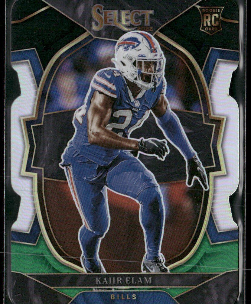 Kaiir Elam Panini Select #98 Die-Cut Black/Green