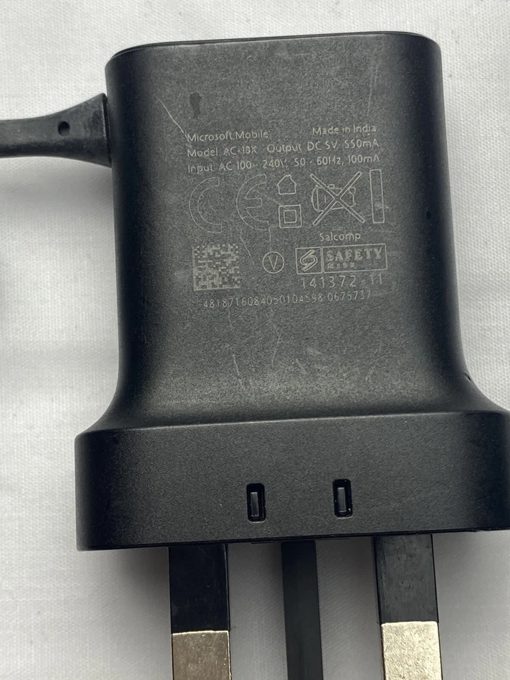 Cargador de pared original Microsoft AC-10 X USB-C para Nokia 3.1C / 3.1A / 3.4 / X30 Foto 2 de 4