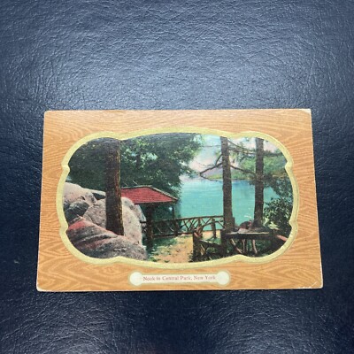 New York NY - Nook in Central Park - Vintage Postcard - Posted 1912