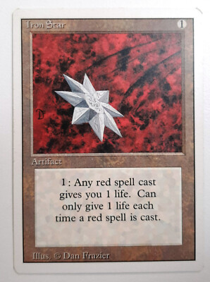  IRON STAR  REVISED 3.EDITION 1994  NM  ARTIFACT  MAGIC GATHERING MTG Eisenstern
