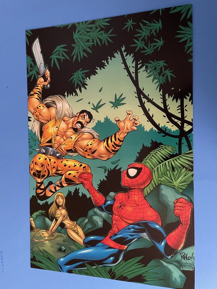 PÓSTER PIN UP MARVEL COMICS THE ASZING SPIDER-MAN VS KRAVEN THE HUNTER NUEVO. Foto 2 de 3