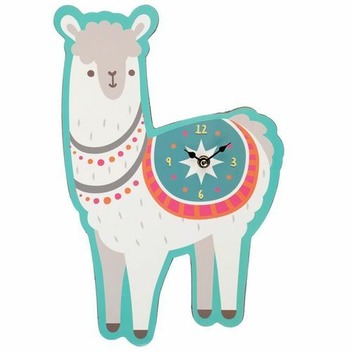 Orologio Da Muro Parete Lama Alpaca - Simpatica Idea Regalo Uomo Donna Bambino - Afbeelding 1 van 1