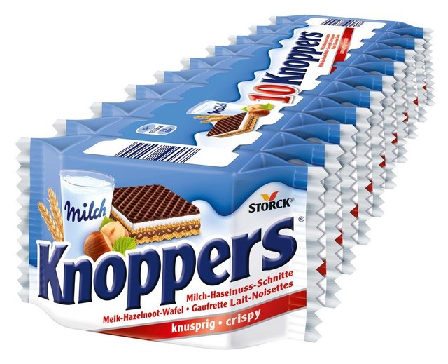 STORCK KNOPPERS 10 pcs German Chocolate Wafer Snack 10 x 25g 0.88oz eBay