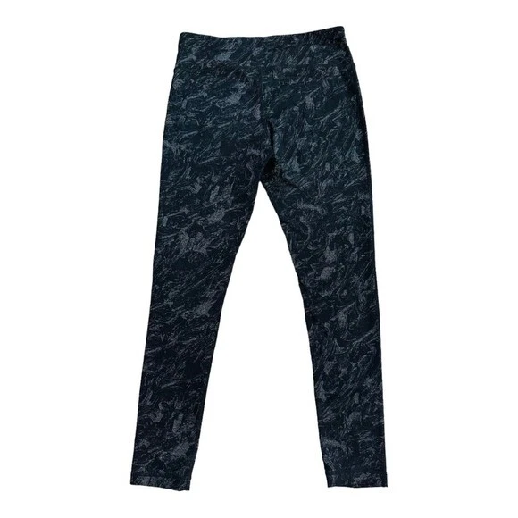Mujer Ropa Activa KIRKLAND Leggings Negro Gris Estampado Abstracto Pantalones Atléticos Foto 2 de 4