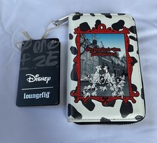 Billetera Loungefly de Disney libros clásicos 101 dálmatas con cremallera