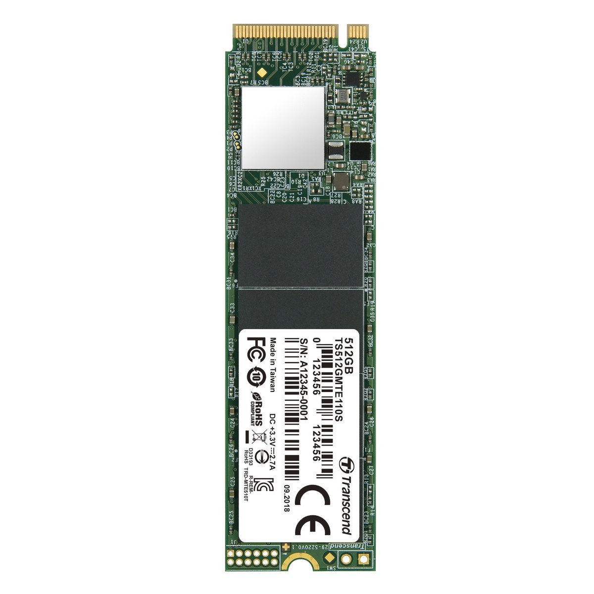 512GB Transcend 110S M.2 2280, NVMe PCIe Gen3x4 SSD | eBay