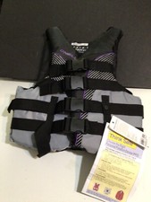 O'Neill Women's SuperLite USCG Life Vest Black/Smoke/Black:Ultra Violet LARGE