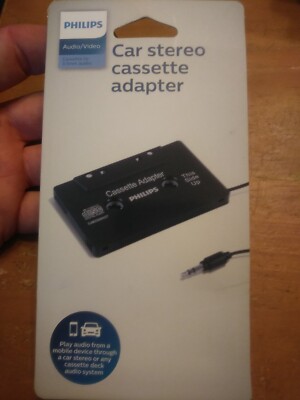 Philips Car Stereo Cassette Adapter - 3.5mm Audio ~ Universal (SJM2300H/27)