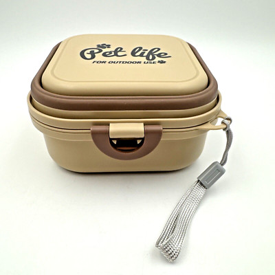Pet Travel Bowl Portable Folding Cat Dog Food Water Traveling Camping BPA Free