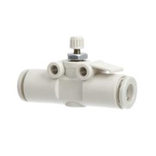 1PC SMC AS1002F-06 Speed Control, In-Line, 6mm Tubing, One-Touch, knurled Lock