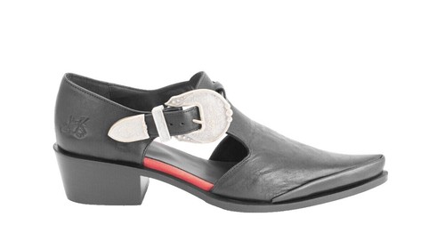 John Fluevog Unisex Oxfords Espadrilles Platform Black Men display picture 3