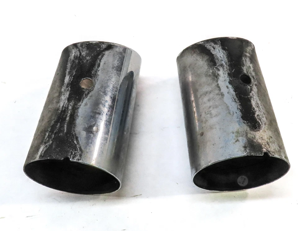 2017 AUDI Q3 (8U) REAR LEFT & RIGHT MUFFLER PIPE EXHAUST TIP SET-2 - Изображение 3 из 4