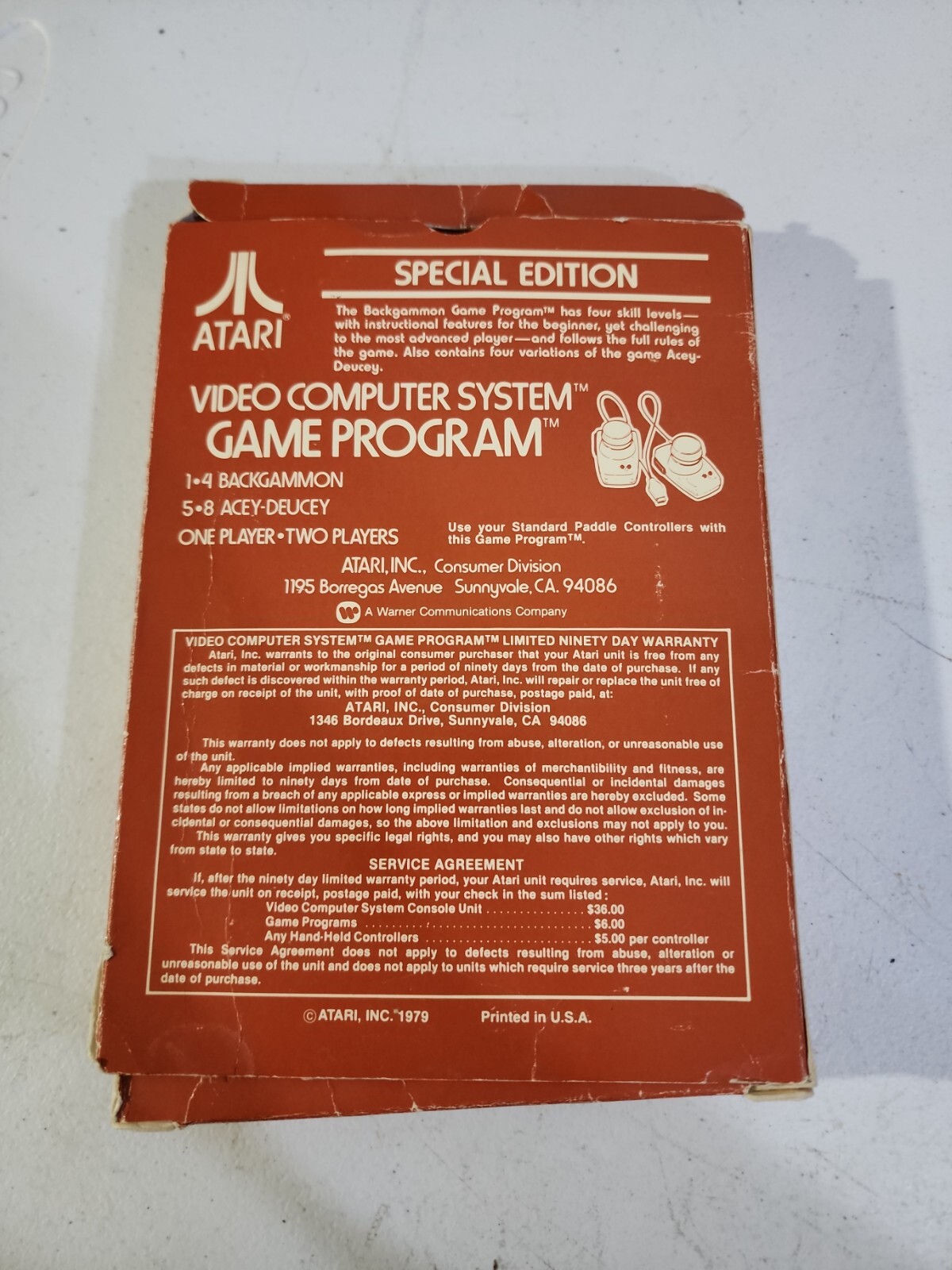 Atari 2600 Backgammon Video Computer System Game Program CX 2617 | eBay