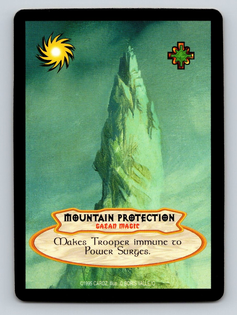 hyborian gates rare cards Hyborian Gates CCG Card Gaean Magic Mountain Protection