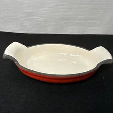 Martha Stewart Enameled Cast Iron Au Gratin Dish Container Red The Cellar Macys