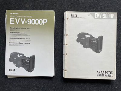 SONY EVV-9000P Video8 / Hi8 Operating + Service Manual Anleitung für Reparaturen