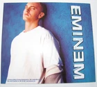 Eminem Leaning on Blue Wall Photo Marshall Bumper 4x4.5 Music Sticker