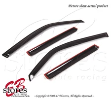 Black Tinted Out-Channel Vent Visor Deflector 4pcs 2001-2006 Mitsubishi Montero