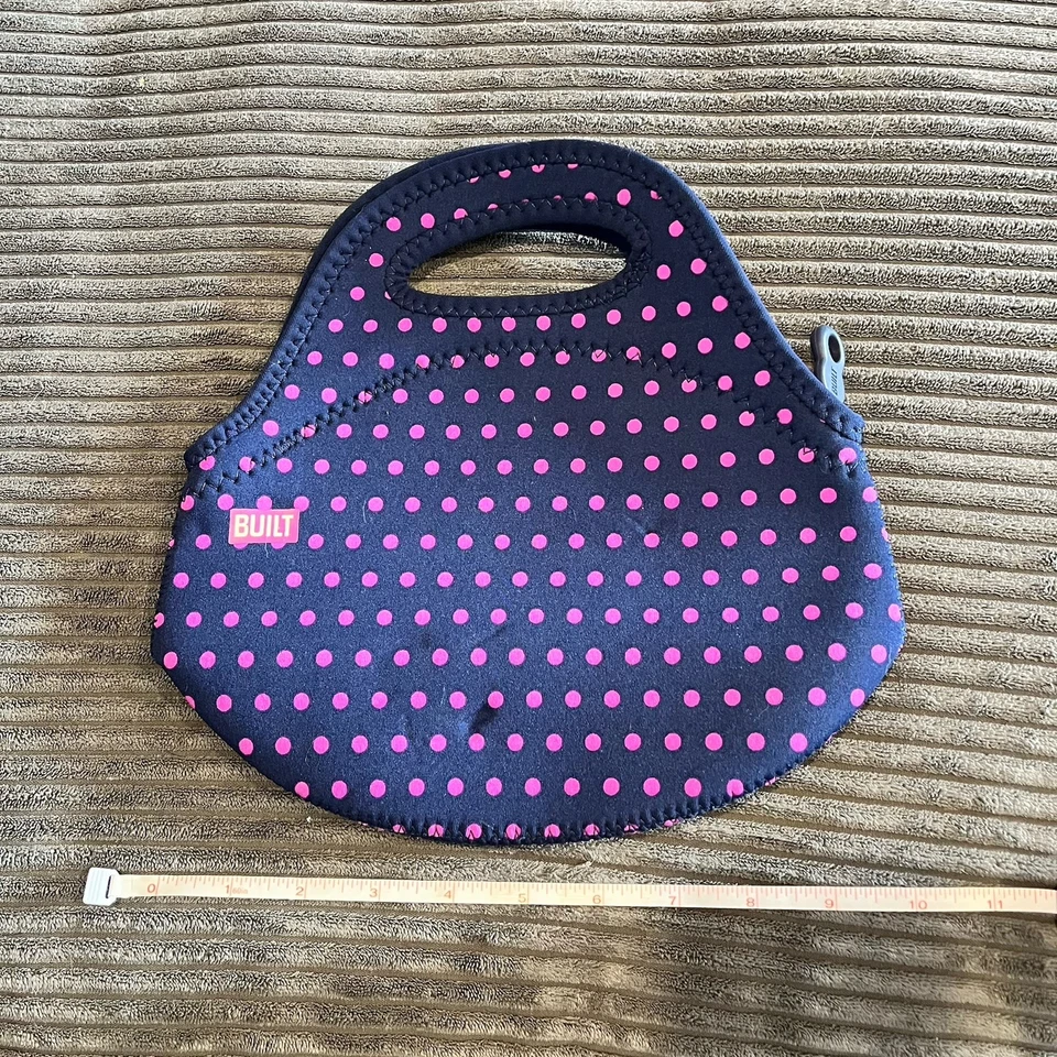 Bolso de Mano de Almuerzo de Neopreno Suave CONSTRUIDO Gourmet Getaway Ligero, Púrpura Aislado Foto 2 de 4