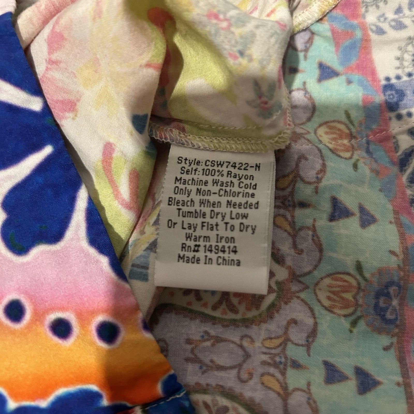 Johnny Was Locita Patchwork Drawstring Mini Dress… - image 7