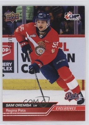 2023-24 Upper Deck CHL Exclusives 70/100 Sam Oremba #139 1u0d