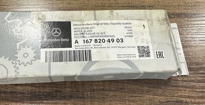 A1678204903 GENUINE OEM MERCEDES-BENZ REAR WIPER BLADE. FAST