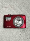 Appareil photo numérique Nikon Coolpix S2600 rouge 14MP 5x zoom testé + étui batterie SD