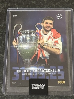 Topps Total Football - PSG - Kvaratskhelia - /50 - Champions League Winner
