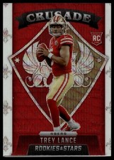 2021 Panini Rookies & Stars #CR-22 Trey Lance Crusade Red Wave Rookie