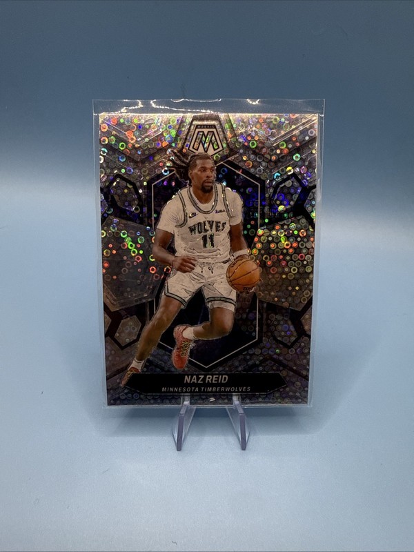 2023-24 Panini Mosaic Naz Reid #8 Silver Disco Prizm Minnesota Timberwolves