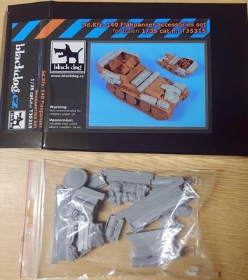 Sd.Kfz 140 Flakpanzer accessories set in 1/35 von Blackdog