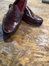 G.H. Bass  Co. Weejuns Burgundy Leather Penny Loafer Men  s Dress Slip-On