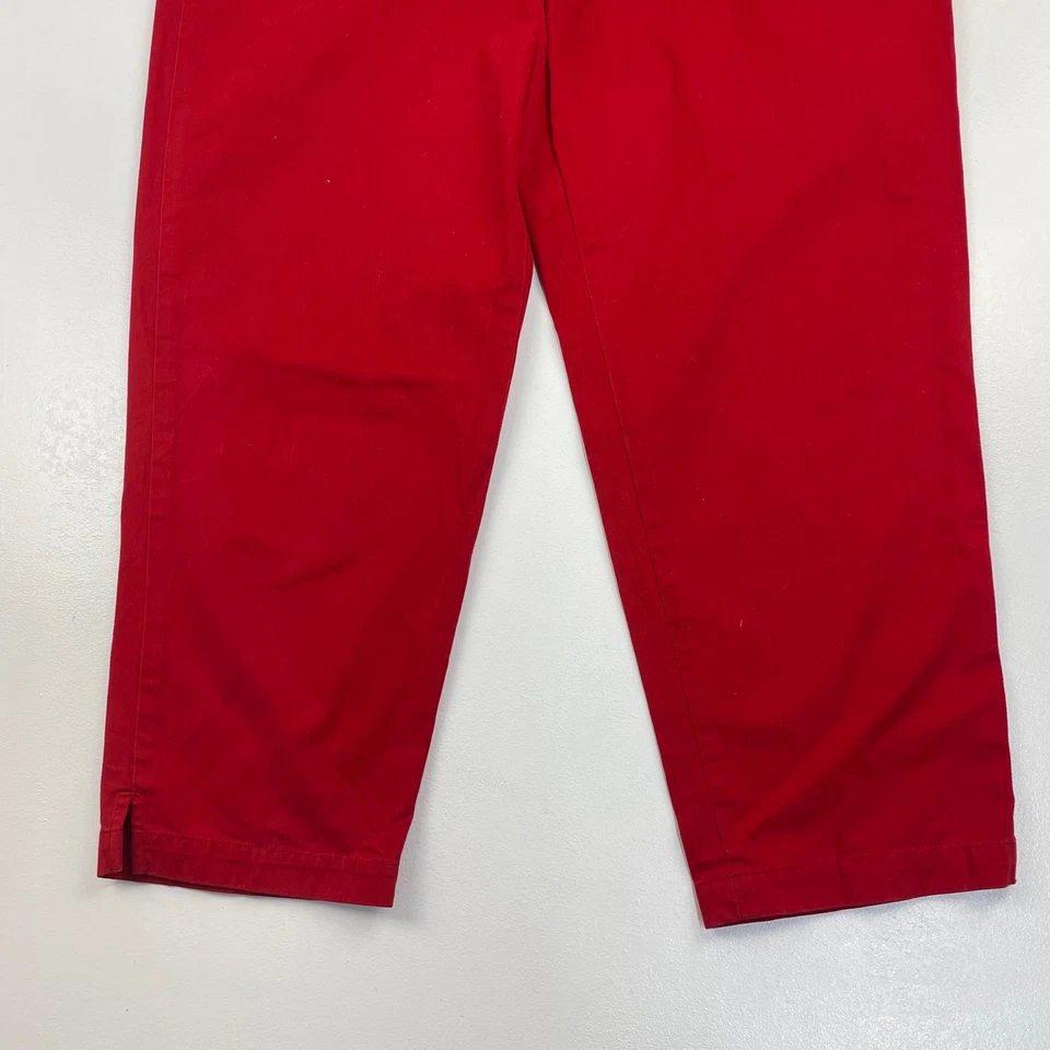 Ralph Lauren Trousers Straight Leg Bright Red Women's 16W - Image 2 of 4