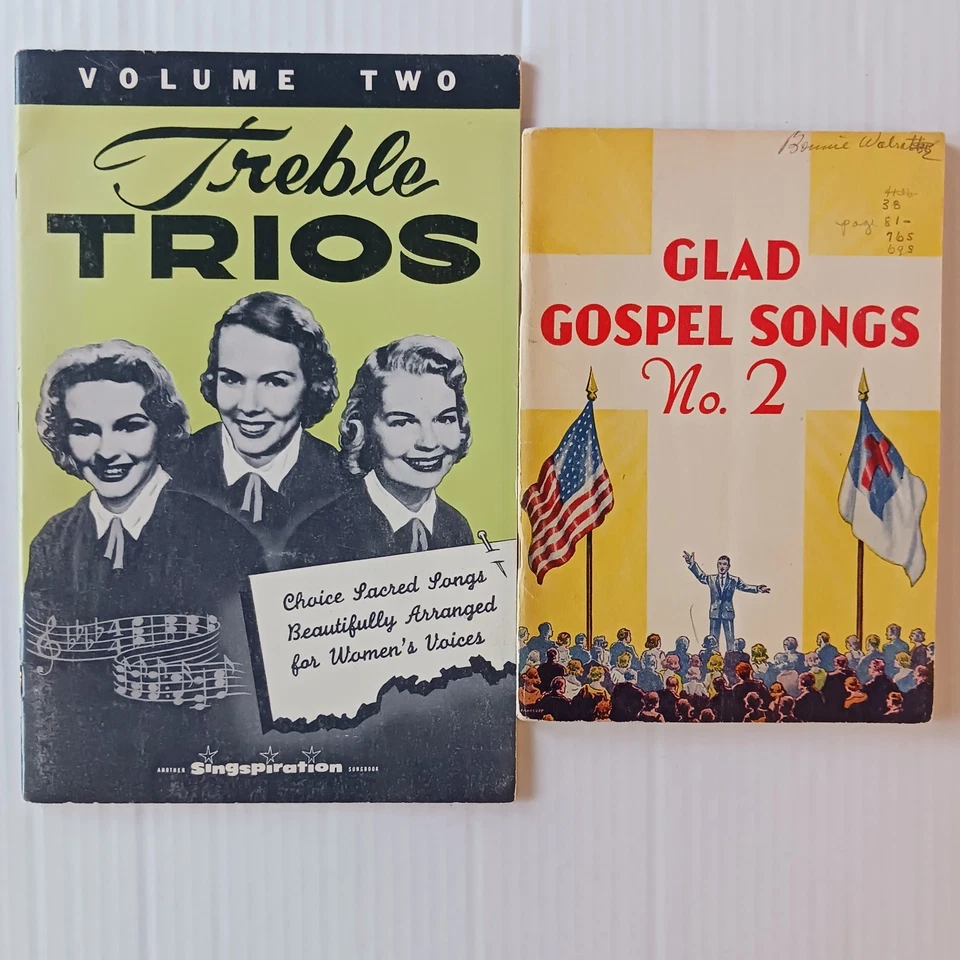Lote de partituras cristianas de colección: 4 libros: tríos agudos, canciones gospel... Foto 3 de 4