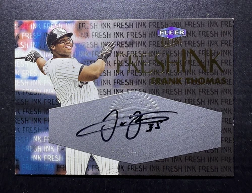 2000 Fleer Ultra Fresh Ink Frank Thomas AUTO Autograph 5/150