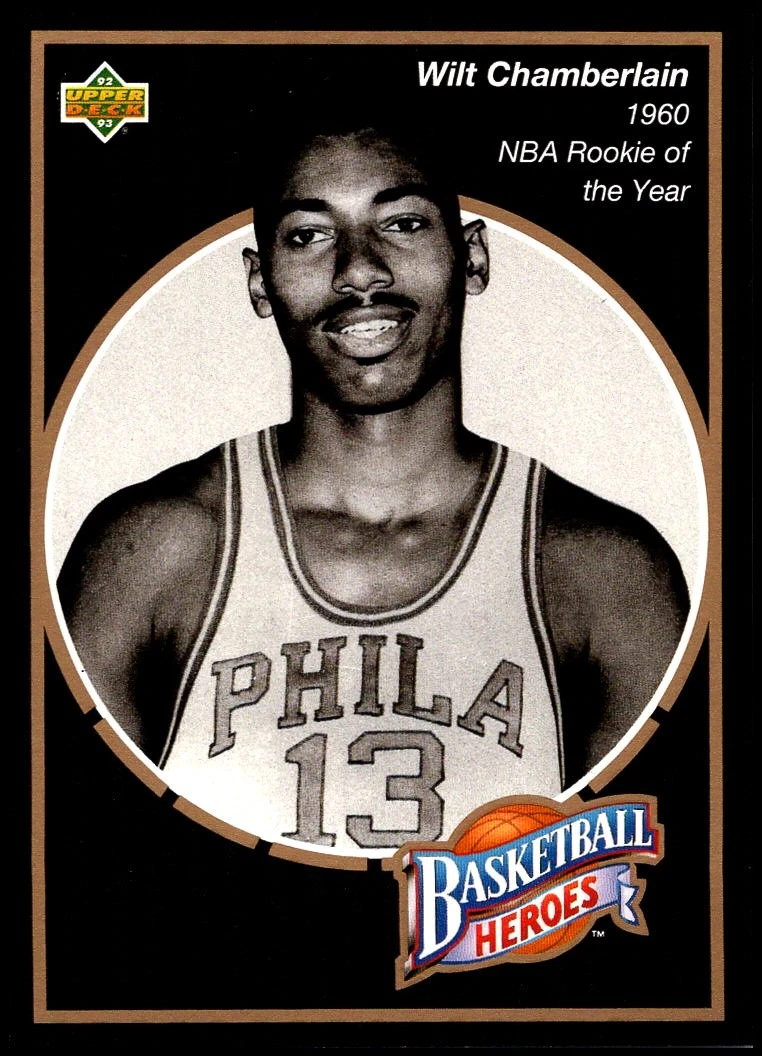Upper Deck Wilt Chamberlain Basketball 1992-93 Season Sports