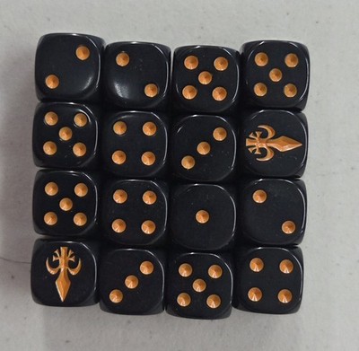 Warhammer 40k kill team novitiates dice 16 x 16mm Fleur De Lis