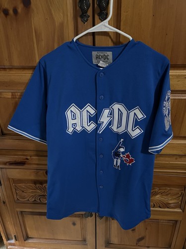 2015 AC/DC Toronto Blue Jays Baseball Concert Rock or Bust Tour Jersey ...