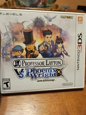 Professor Layton VS Phoenix Wright Nintendo 3DS No Manual Tested AUTHENTIC
