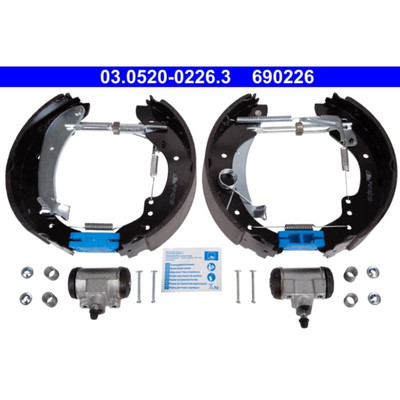 Bremsbackensatz ATE 03.0520-0226.3 für Peugeot Fiat Citroën Boxer Ducato Jumper