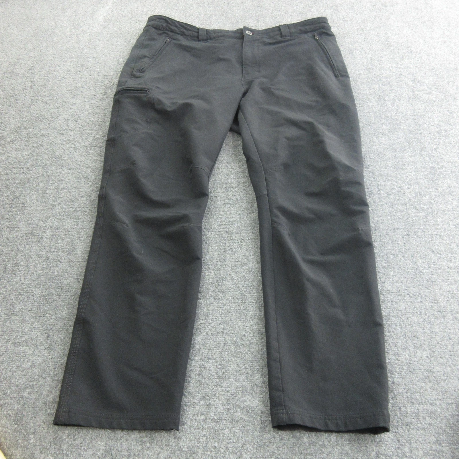 Patagonia Pants Mens 38 Black Softshell Hiking Climbing Zip Pockets STY 55190