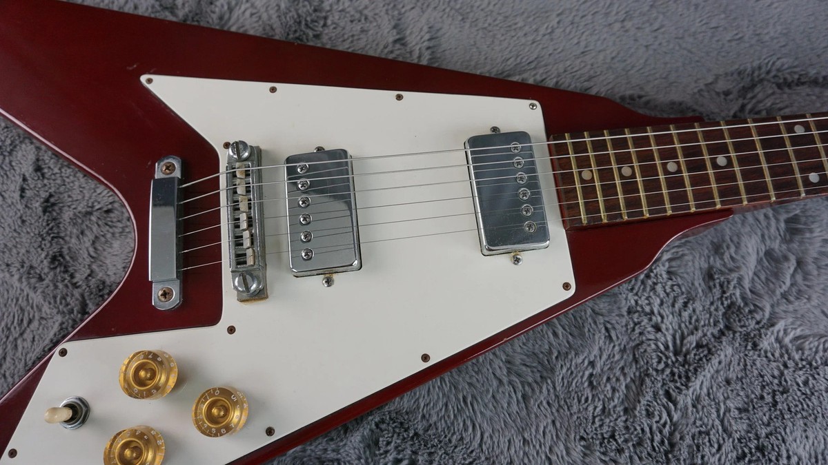 Holly Flying V - Cherry Electric Guitar Kiso Suzuki | eBay