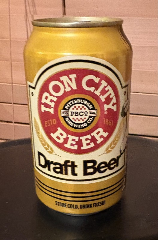 PITTSBURGH BREWING CO. IRON CITY DRAFT BEER celebration of the NFL DRAFT in PGH.