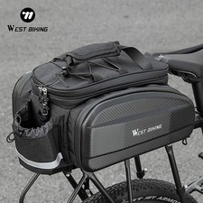 WEST BIKING Borsa Espandibile Bicicletta Guscio Rigido Portapacchi Bici 31L