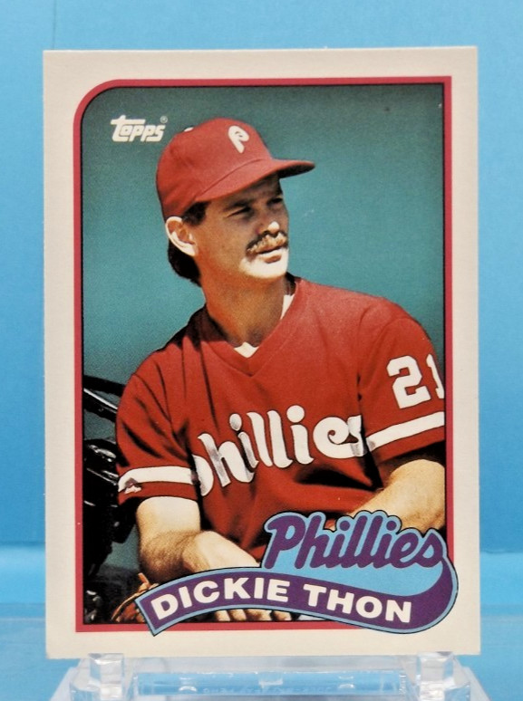 1989 Topps Traded #119T - Dickie THON - Philadelphia Phillies - Near Mint