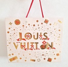Louis Vuitton 2023 Xmas Edition 15.5 X13.2 X6.2 Large Gift Shopping Paper Bag