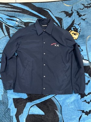 KAWS x Uniqlo x Andy Warhol Collab Coach Jacket Navy Blue Size XS