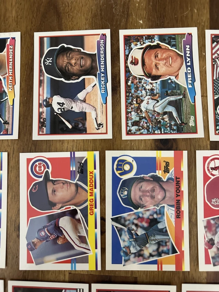 1989-1990 Topps Big - BASEBALL COLLECTION, HENDERSON, VENTURA, BONDS LOT OF 16 - Image 4 of 4